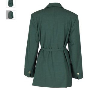 Ganni Melangey Drapey Blazer